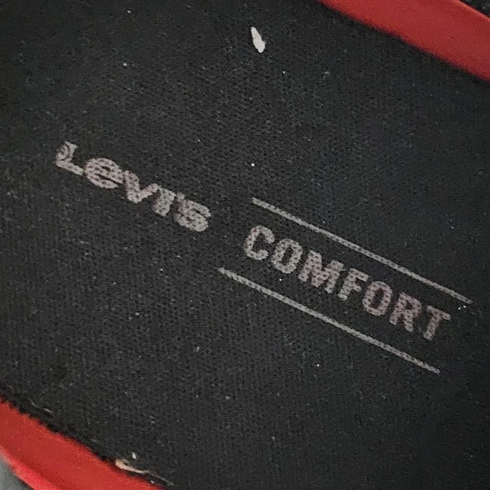 Levis Mens Turner Synthetic Leather Sneakers Charcoal Grey  518370K36 Size 13